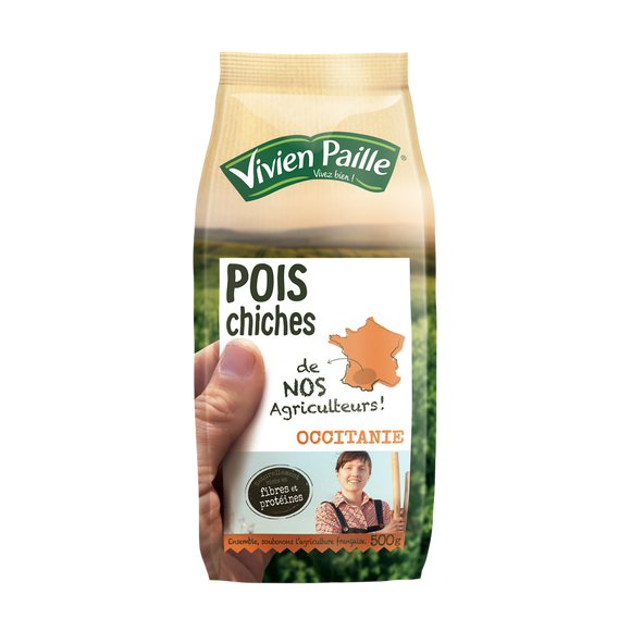 Pois chiches de nos agriculteurs VIVIEN PAILLE, 500g