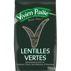 Lentilles vertes VIVIEN PAILLE, paquet 500g