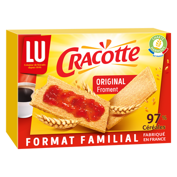 Biscottes au froment CRACOTTE - Paquet de 500g format familial