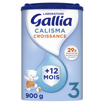 Lait de croissance bébé en poudre 3ème âge dès 12 mois GALLIA CALISMAboîte 900g