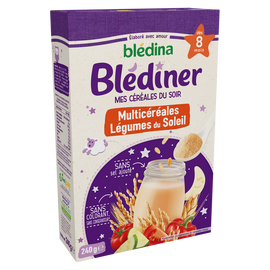 Céréales bébé en poudre soir légumes du soleil dès 8 mois BLEDINER BLEDINA - 240g