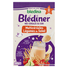 BLEDINA BLEDINER - Céréales bébé en poudre légumes du soleil, dès 8 mois - 240g