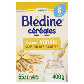 Céréales en poudre bébé vanille dès 6 mois BLEDINE BLEDINA 400g