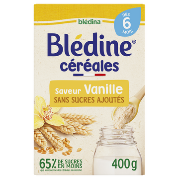 Céréales en poudre bébé vanille dès 6 mois BLEDINE BLEDINA 400g