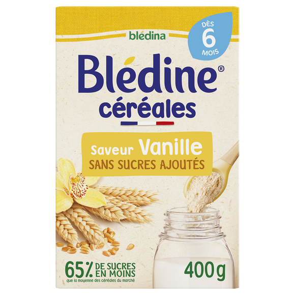 Céréales en poudre bébé vanille dès 6 mois BLEDINE BLEDINA 400g