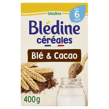 BLEDINA BLEDINE - Céréales en poudre bébé cacao, de 6 à 12 mois - 400g