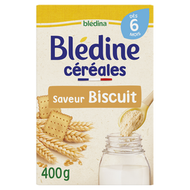 Céréales en poudre bébé saveur biscuit dès 6 mois BLEDINE BLEDINA 400g
