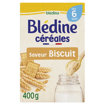 Céréales en poudre bébé saveur biscuit dès 6 mois BLEDINE BLEDINA 400g