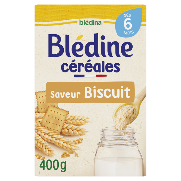 Céréales en poudre bébé saveur biscuit dès 6 mois BLEDINE BLEDINA 400g