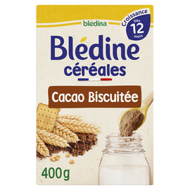 Céréales en poudre bébé chocolat biscuit dès 12 mois BLEDINE BLEDINA 500g