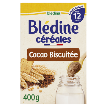 Céréales en poudre bébé chocolat biscuit dès 12 mois BLEDINE BLEDINA 500g