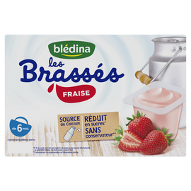 Les brassés fraises BLEDINA dès 6mois 6x95g
