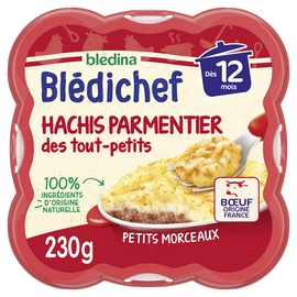 Plat bébé hachis parmentier dès 12 mois BLEDICHEF BLEDINA 230g