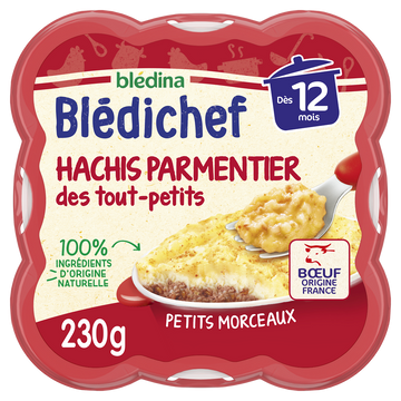 Plat bébé hachis parmentier dès 12 mois BLEDICHEF BLEDINA 230g