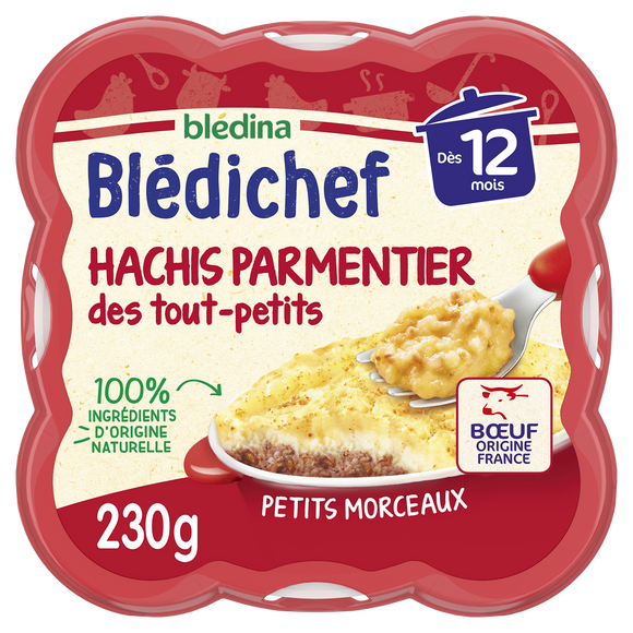 Plat bébé hachis parmentier dès 12 mois BLEDICHEF BLEDINA 230g