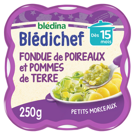 Plat bébé soir poireaux pomme de terre gruyère dès 15 mois BLEDICHEF BLEDINA 250g