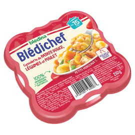 Plat bébé légumes patates douces poulet dès 15 mois BLEDICHEF BLEDINA250g