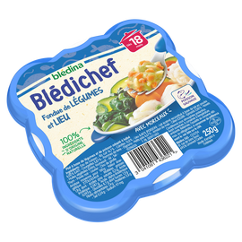 Plat bébé fondue de légumes lieu dès 18 mois BLEDICHEF BLEDINA 250g