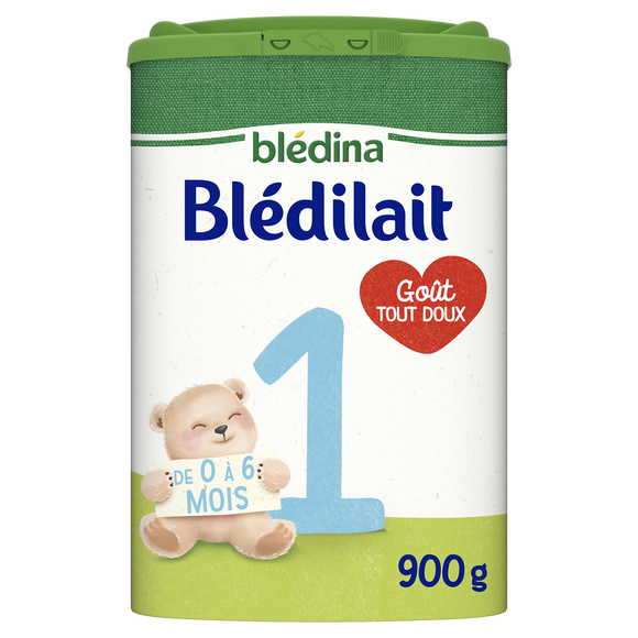 BLEDINA BLEDILAIT - Lait en poudre bébé 1er âge, de 0 à 6 mois - 900g