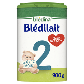 Lait en poudre bébé 2ème âge de 6 à 12 mois BLEDILAIT BLEDINA 900g