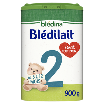 BLEDINA BLEDILAIT - Lait en poudre bébé 2ème âge, de 6 à 12 mois - 900g