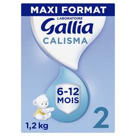 Lait en poudre bébé 2ème âge de 6 à 12 mois GALLIA CALISMA boîte 1,2kg