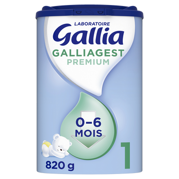Lait en poudre bébé 1er âge de 0 à 6 mois GALLIA GALLIAGEST 820g