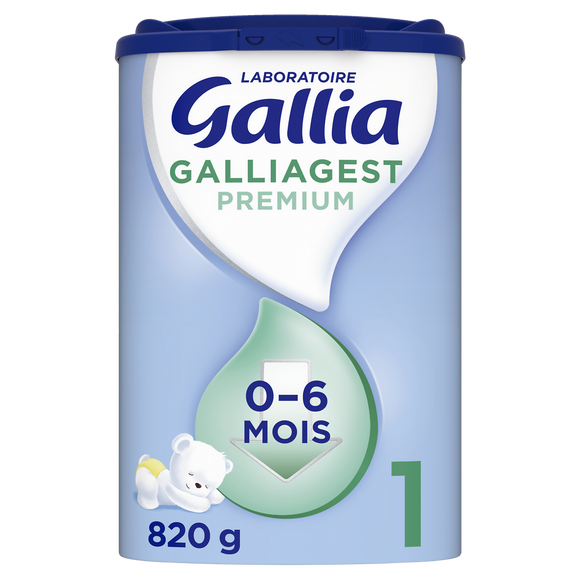 Lait en poudre bébé 1er âge de 0 à 6 mois GALLIA GALLIAGEST 820g