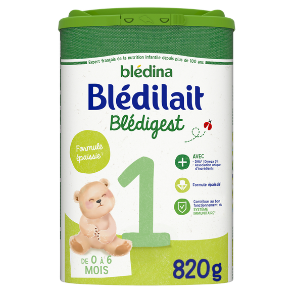BLEDINA BLEDILAIT - Blédilait Blédigest, de 0 à 6 mois - 820g
