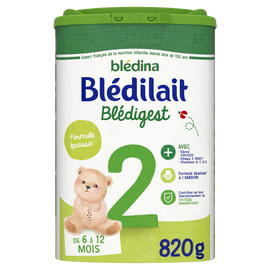 Lait en poudre bébé 2ème âge de 6 à 12 mois BLEDILAIT BLEDINA 820g