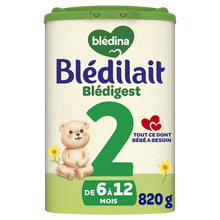 BLEDINA BLEDILAIT - Blédilait Blédigest, de 6 à 12 mois - 820g