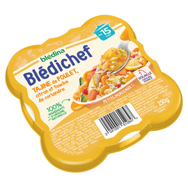 Plat bébé tajine poulet citron coriandre dès 15 mois BLEDICHEF BLEDINA250g