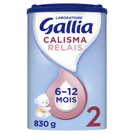 Lait en poudre bébé 2ème âge de 6 à 12 mois GALLIA CALISMA RELAIS boîte 830g