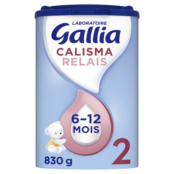Lait en poudre bébé 2ème âge de 6 à 12 mois GALLIA CALISMA RELAIS boîte 830g