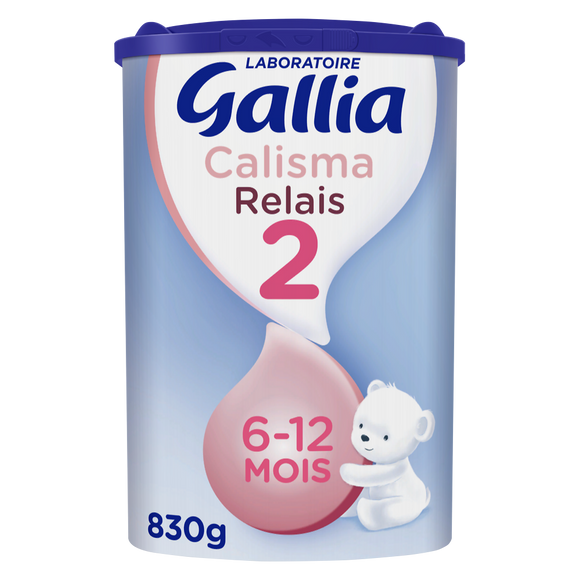 GALLIA CALISMA RELAIS - Lait en poudre bébé 2ème âge, de 6 à 12 mois -830g