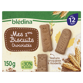 Biscuits bébé chocolatés dès 12 mois BLEDINA 150g