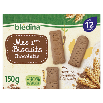 Biscuits bébé chocolatés dès 12 mois BLEDINA 150g