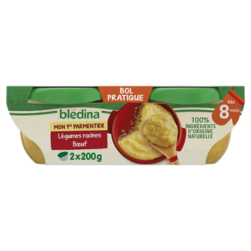 Plats bébé parmentier de légumes boeuf dès 8 mois BLEDINA 2x200g