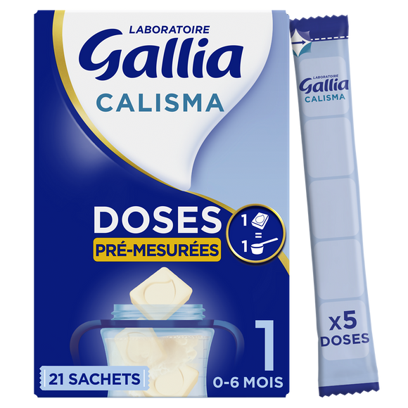 GALLIA calisma 1er âge de 0/6 mois 5 doses de 21 sachets 483g