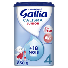GALLIA CALISMA - Lait en poudre bébé croissance Junior, dès 18 mois -830g