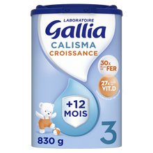 GALLIA CALISMA - Lait en poudre bébé croissance, 3ème âge, dès 12 mois- 830g