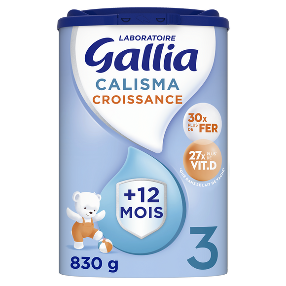 GALLIA CALISMA - Lait en poudre bébé croissance, 3ème âge, dès 12 mois- 830g