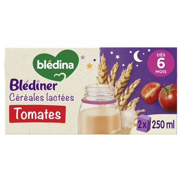 Céréales lactées tomates blédiner dés 6 mois BLEDINA 2x250ml