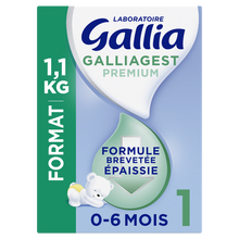 Lait bébé en poudre 1er âge 0 à 6 mois GALLIA Galliagest Prémium 1,1kg