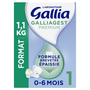 Lait bébé en poudre 1er âge 0 à 6 mois GALLIA Galliagest Prémium 1,1kg