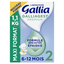 GALLIA GALLIAGEST - Lait en poudre bébé prémium, 2ème âge, dès 6 mois-1,1kg