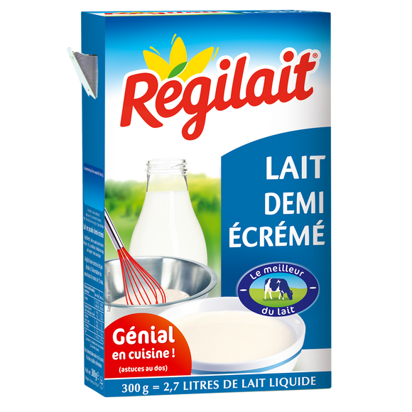Lait demi écrémé en poudre REGILAIT, 300g