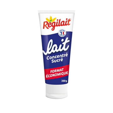 Lait entier concentré sucré REGILAIT, tube de 300g
