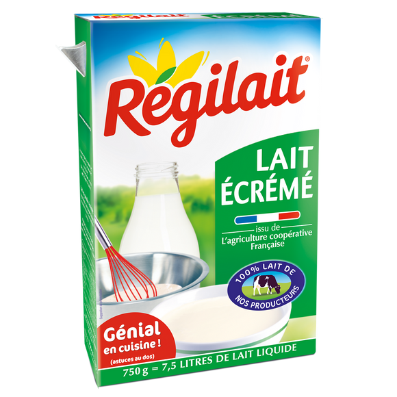 Lait écrémé en poudre REGILAIT, 750g