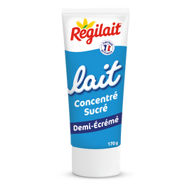 Lait concentré sucré écrémé REGILAIT, tube 170g